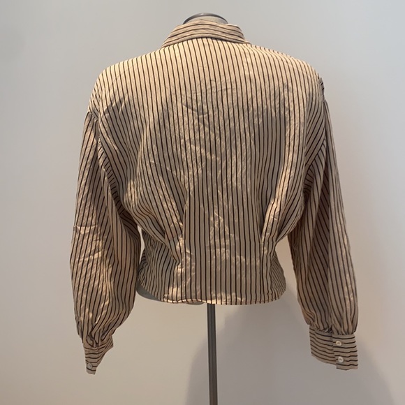 NEVER WORN Zara Striped Blouse, Size XS - Picture 2 of 5